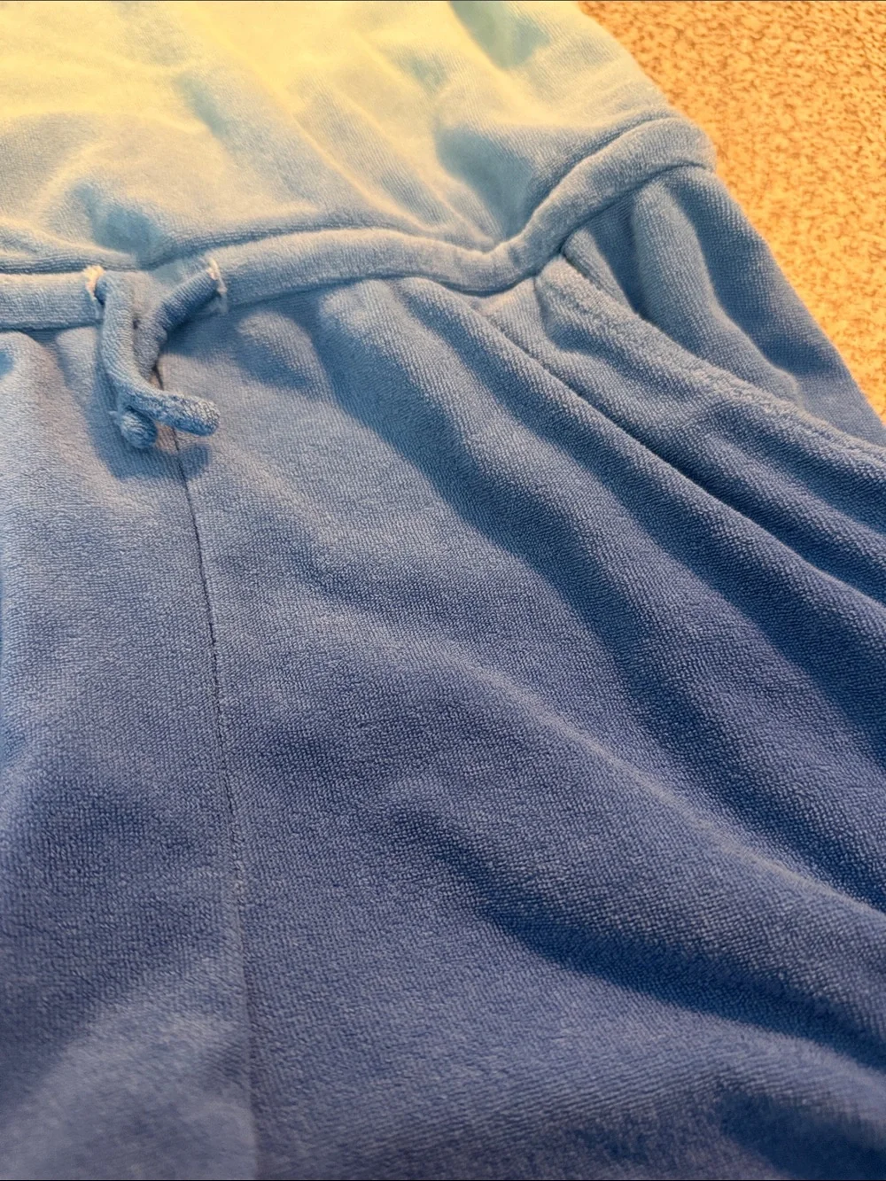 Kids Ombre Blue Terry Romper - Casual Tank Shorts 10/12